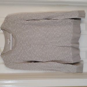 Sonoma Cream Textured Knit Sweater